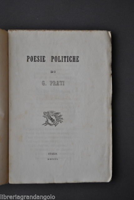 Risorgimento Prati Poesie Politiche Morti Novara Austria Piemonte Alberto 1850