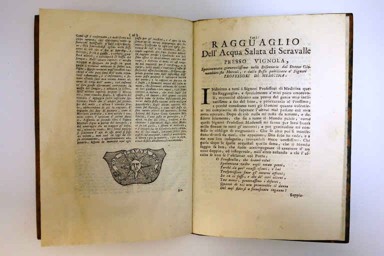 Risposta alle Obiezioni al Sistema delle Febbri Malariche Moreali Modena …
