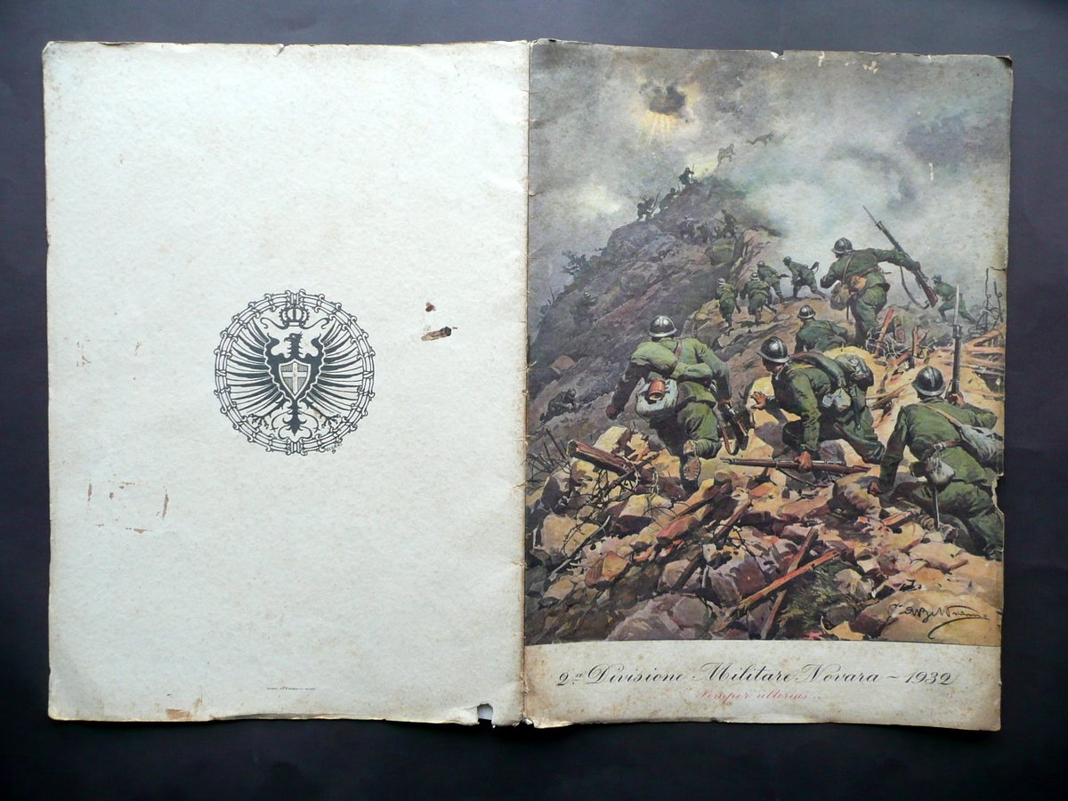 Rivista 2∞ Divisione Militare Novara 1932 Storia Artiglieria Alpini Genio … | Immagine principale