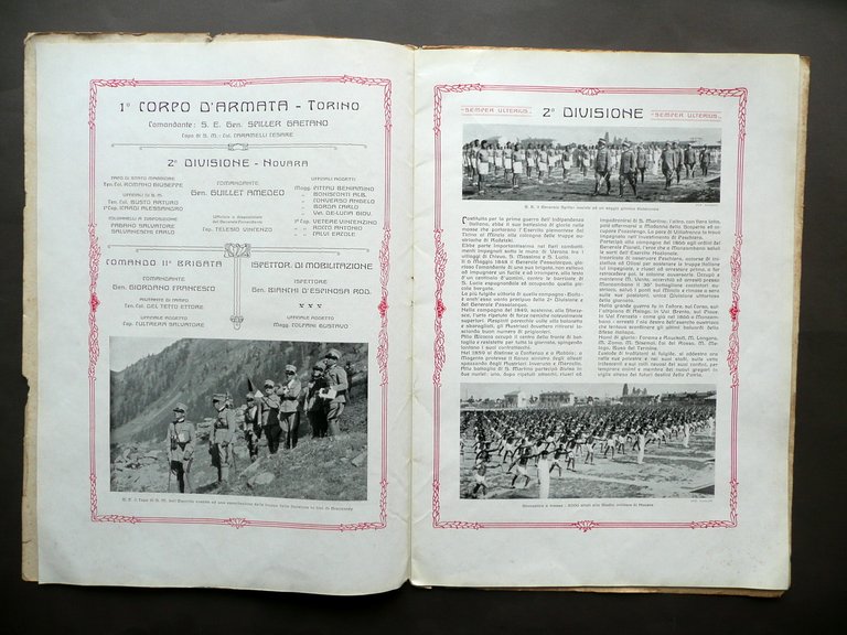 Rivista 2∞ Divisione Militare Novara 1932 Storia Artiglieria Alpini Genio … | Immagine Gallery 5