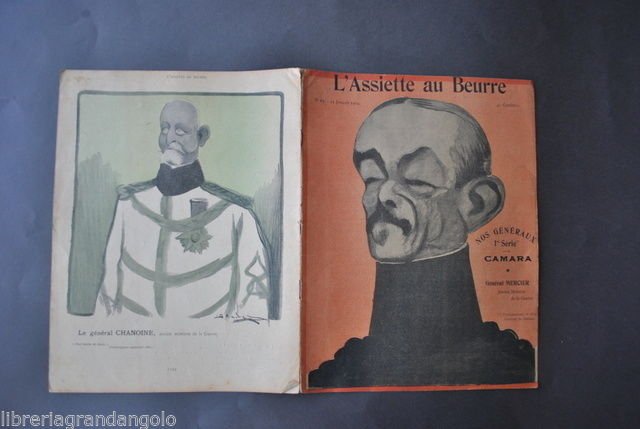 Rivista Assiette au Beurre Francia Caricature Nos Generaux Esercito Camara …