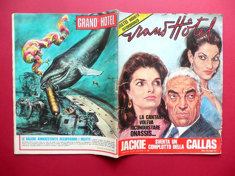 Rivista Grand Hotel Jackie Sventa un Complotto Della Callas n …