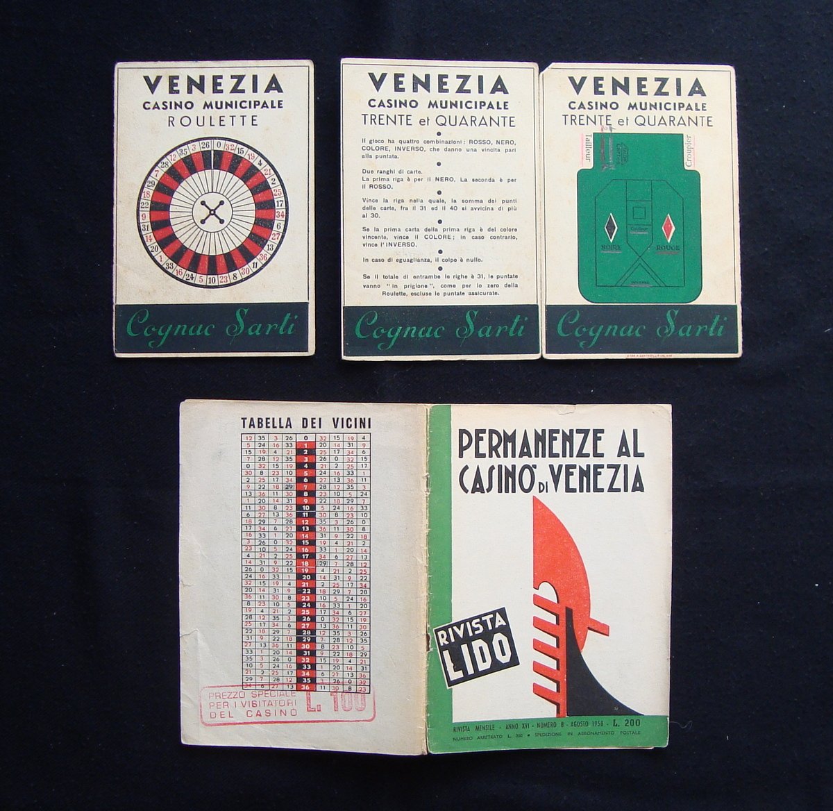 Rivista Lido Anno XVI numero 8 Agosto 1958 Permanenze al …
