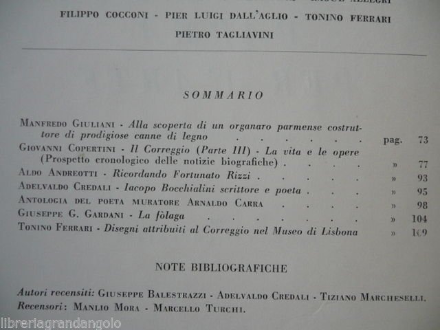 Riviste Organi Organaro Parma Canne Legno Pontremoli 1965 Musica Religiosa