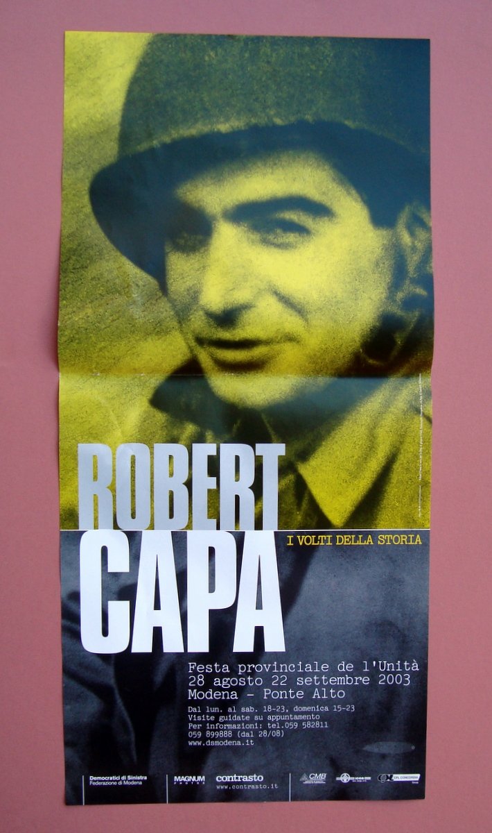 Robert Capa Manifesto mostra Festival Unità Modena 2003