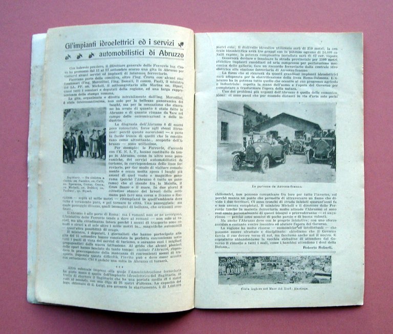 Roberti Abruzzo Impianti idroelettrici servizi automobilistici Tutto N.41 1921