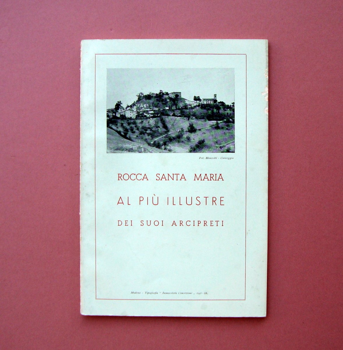 Rocca Santa Maria Giacomo Giacomelli Tip Imm. Concezione Modena 1942 …