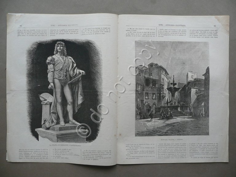 Roma Antologia Illustrata Veduta Citt‡ San Marino Incisioni 1879 Anno …