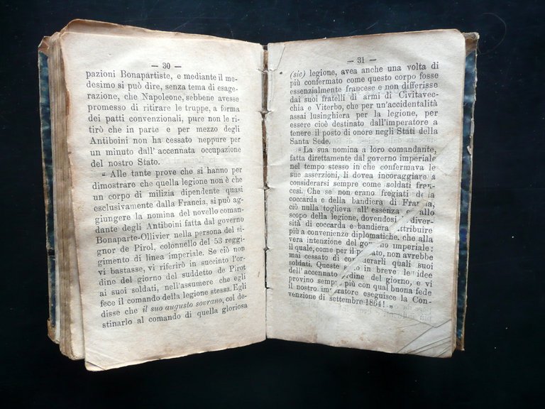 Roma Papale Svelata al Popolo Anno II 12 Opuscoli Anticlericali …
