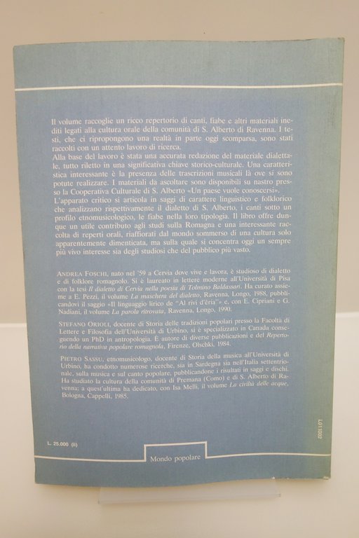 ROMAGNA LE VOCI RICERCA SUL FOLKLORE DI SANT'ALBERTO DI RAVENNA … | Immagine Gallery 2