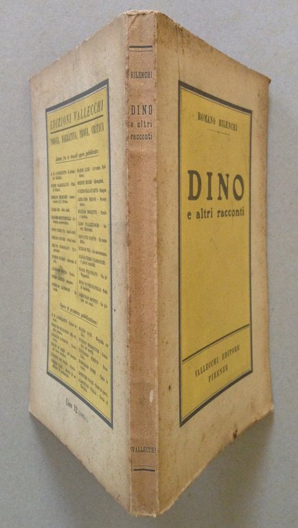 Romano Bilenchi Dino e Altri Racconti Vallecchi Editore Firenze 1944 … | Immagine Gallery 2