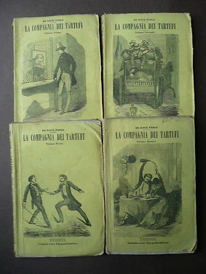 Romanzi avventura figurati '800 popolari appendice Compagnia tartufi Koek 1862