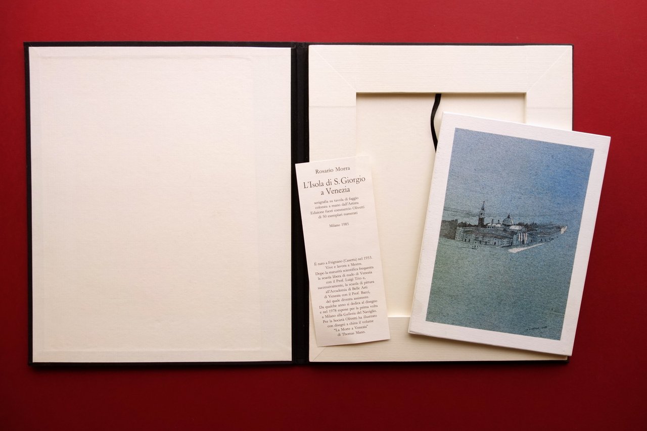 Rosario Morra L'Isola di S. Giorgio a Venezia Serigrafia Olivetti …
