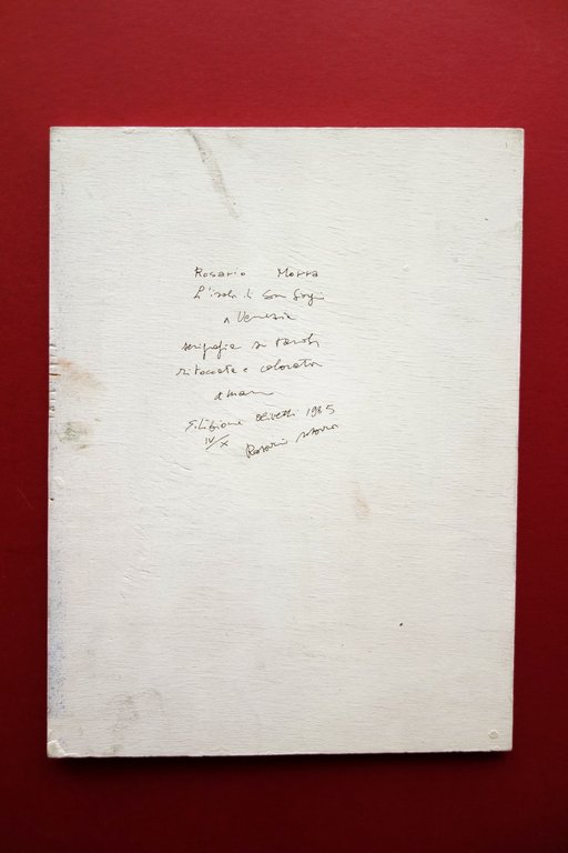 Rosario Morra L'Isola di S. Giorgio a Venezia Serigrafia Olivetti …