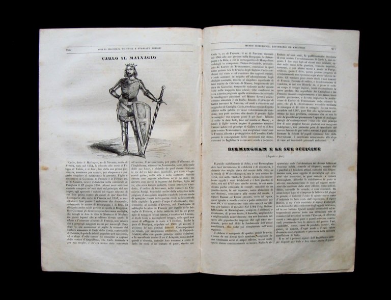 Roveredo incisione Museo Scientifico Letterario Artistico 29 agosto 1840 Anno …