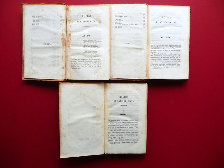 Rovine di Antiche Citt‡ Carlo Bucke Pomba Torino 1842-43 3 …