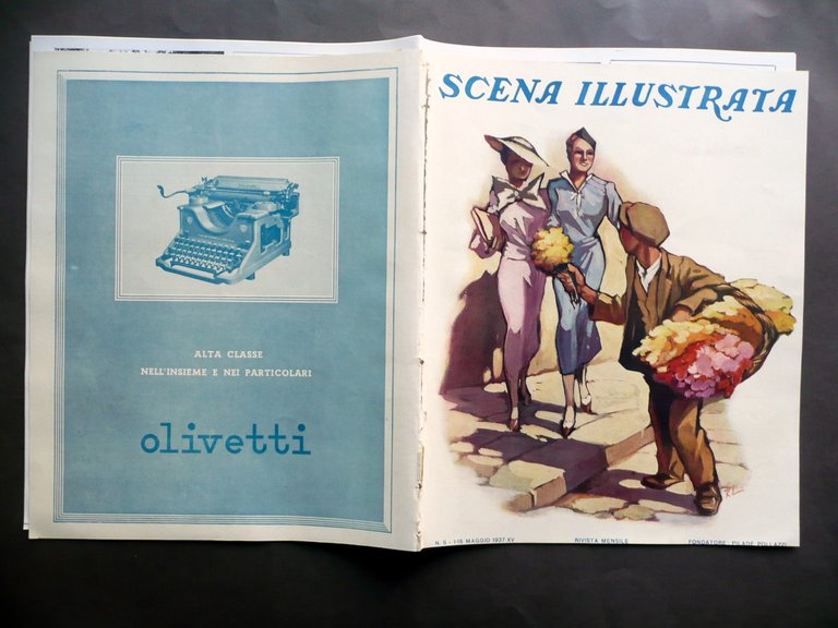 Rubino Passa un Giorno Passa l'Altro Illustrazioni Scena Illustrata 1937