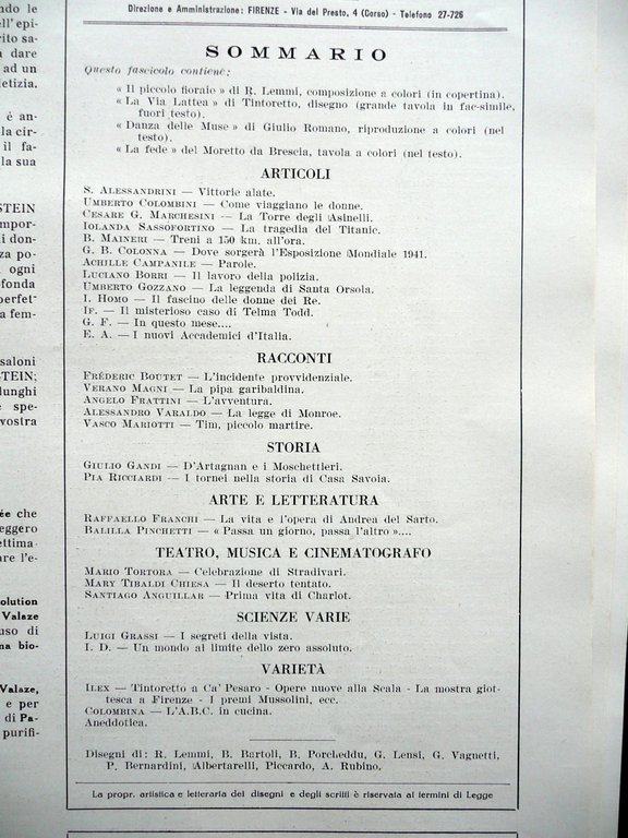 Rubino Passa un Giorno Passa l'Altro Illustrazioni Scena Illustrata 1937