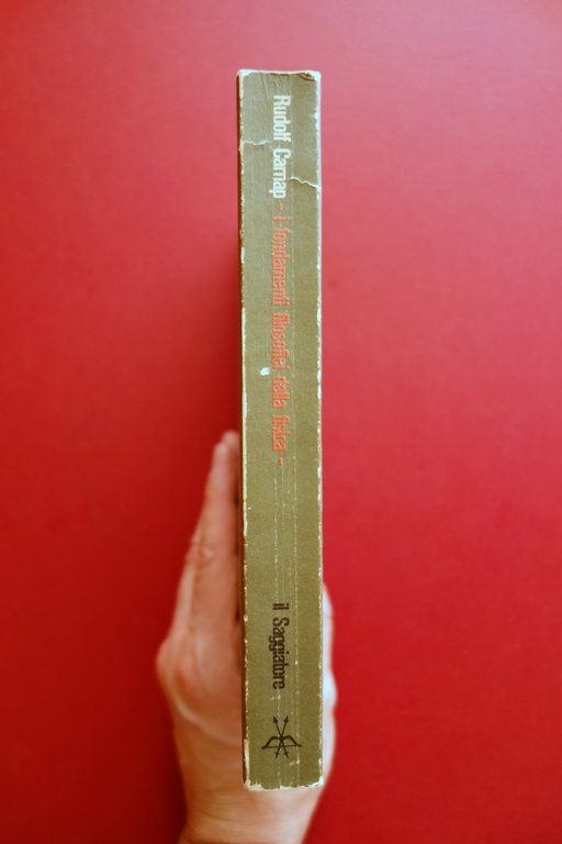Rudolf Carnap i Fondamenti Filosofici della Fisica il Saggiatore 1971 …