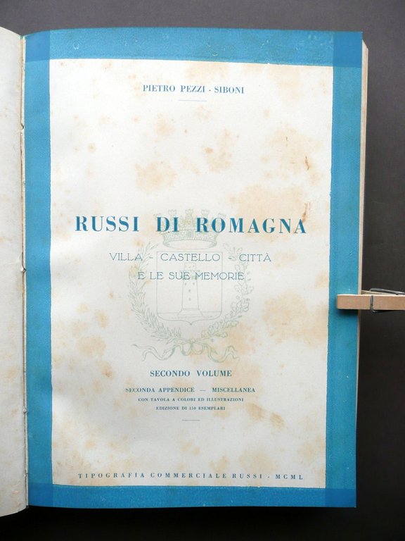 Russi di Romagna Villa Castello Citt‡ Pietro Pezzi Siboni 1949-52 … | Immagine Gallery 5