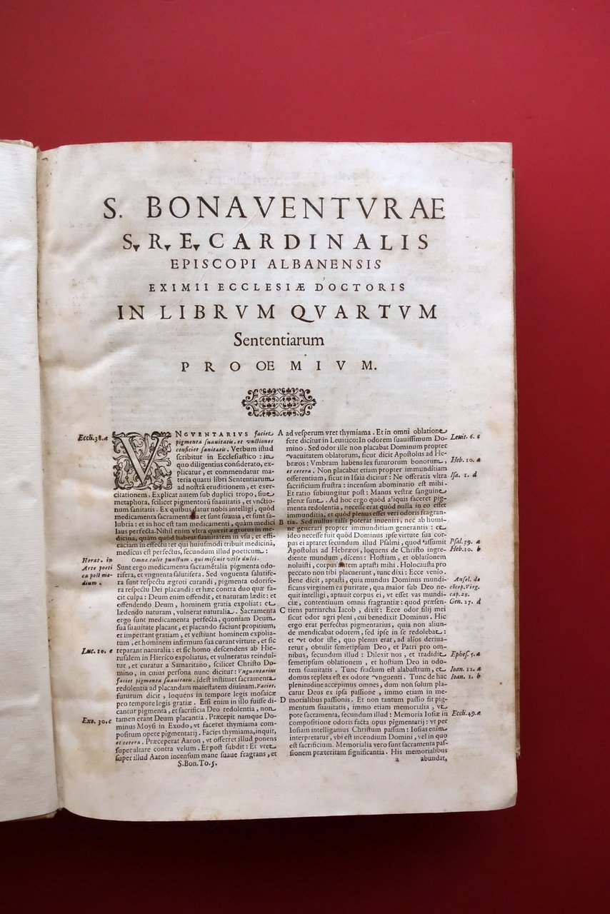 S. Bonaventurae In Librum Quartum Sententiarum Tip. Vaticana Romae 1590(?) | Immagine principale