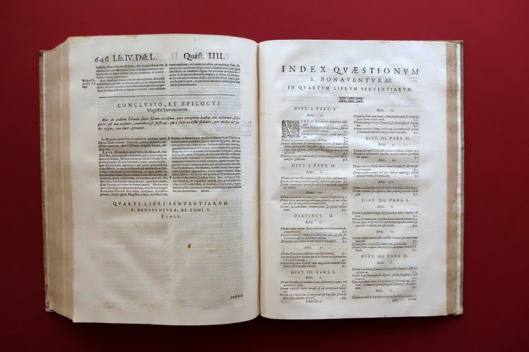 S. Bonaventurae In Librum Quartum Sententiarum Tip. Vaticana Romae 1590(?) | Immagine Gallery 9
