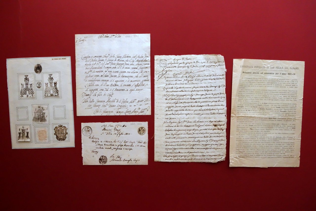 S. Felice sul Panaro Tebellonati Atto Notarile Rivara 2 Certificati …