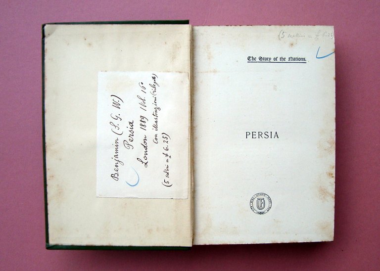 S.G.W. Benjamin Persia 1889 seconda edizione London The Story of …