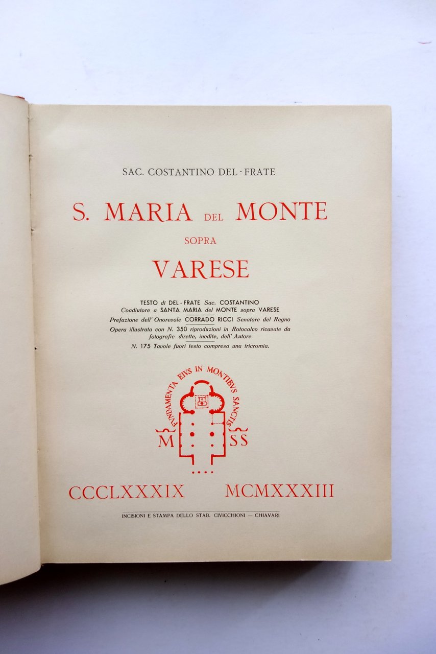 S. Maria del Monte Sopra Varese Costantino del Frate Civicchioni …