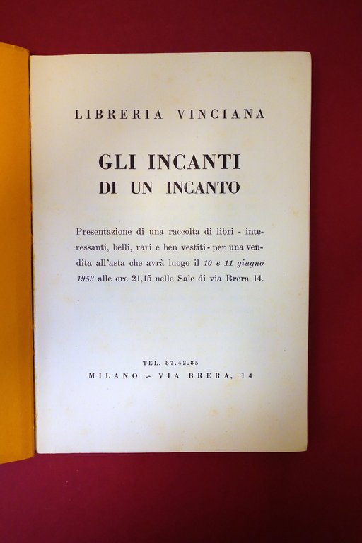 S. P. Bibliopola Gli Incanti di Un Incanto Libreria Vinciana …