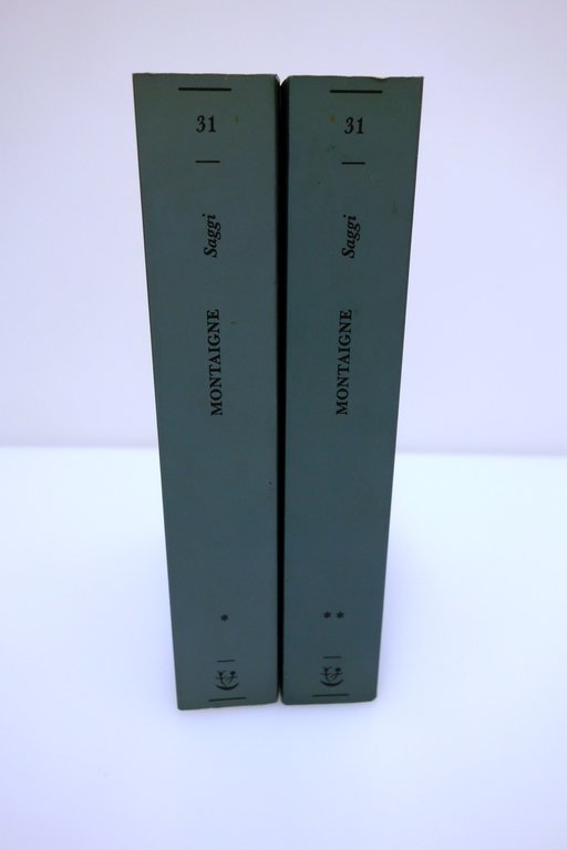 SAGGI MONTAIGNE GARAVINI ADELPHI 1998 DUE VOLUMI