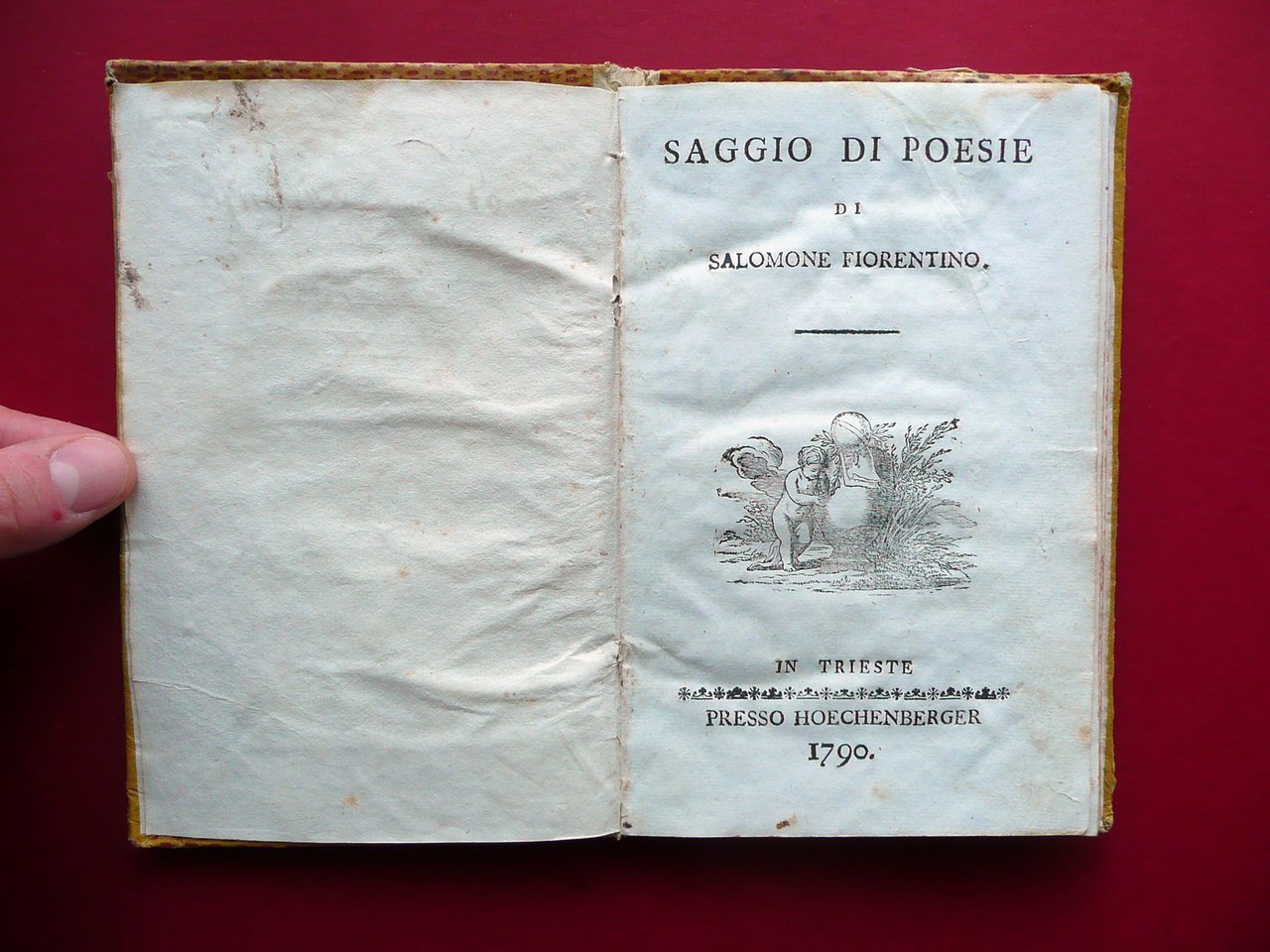 Saggio di Poesie di Salomone Fiorentino Hoechenberger Trieste 1790 | Immagine principale
