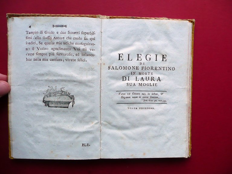 Saggio di Poesie di Salomone Fiorentino Hoechenberger Trieste 1790 | Immagine Gallery 4
