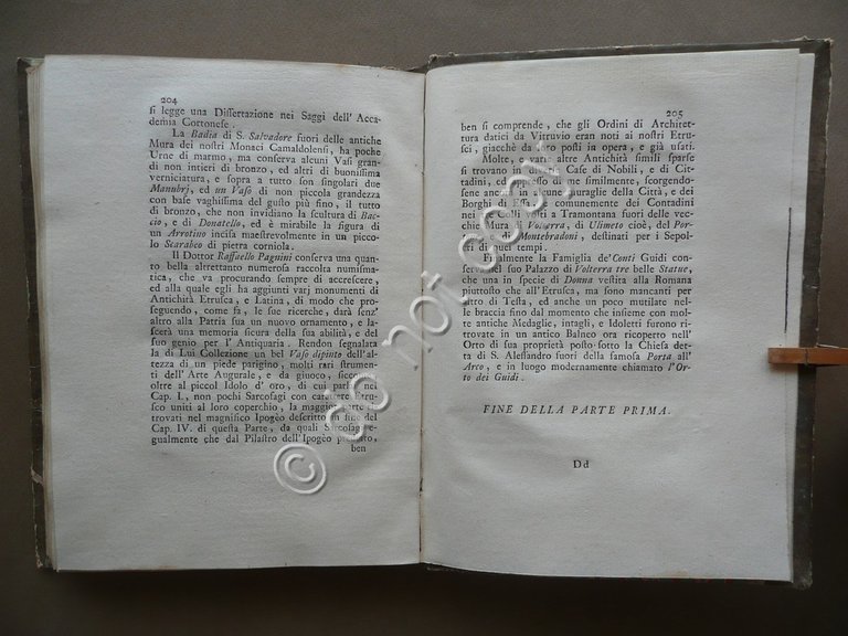 Saggio di Ricerche Sopra lo Stato Antico Moderno di Volterra …