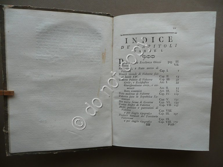 Saggio di Ricerche Sopra lo Stato Antico Moderno di Volterra …