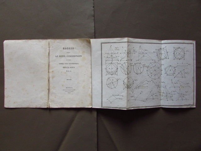 Saggio Rette Concomitanti Geometria Riga Matematca Soliani Modena 1823