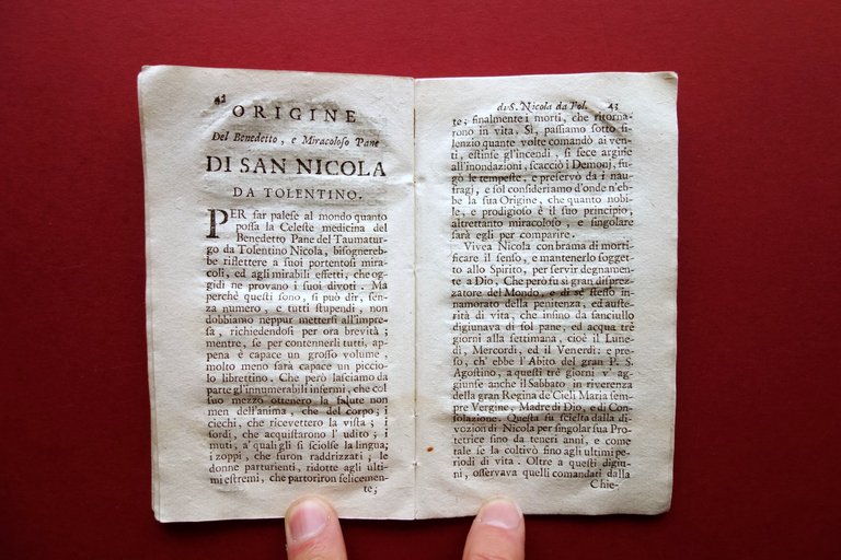 Sagro Settenario del Glorioso San Nicola da Tolentino Met‡ '700 …