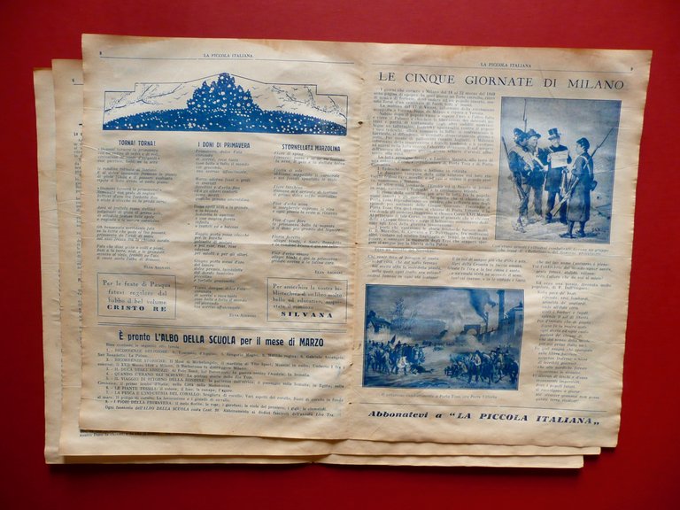 Saluto a Fiume La Piccola Italiana Settimanale Illustrato Anno VII …