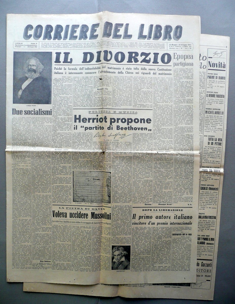 Salvataggio di Documenti Massonici A. Monti Corriere del Libro Anno …