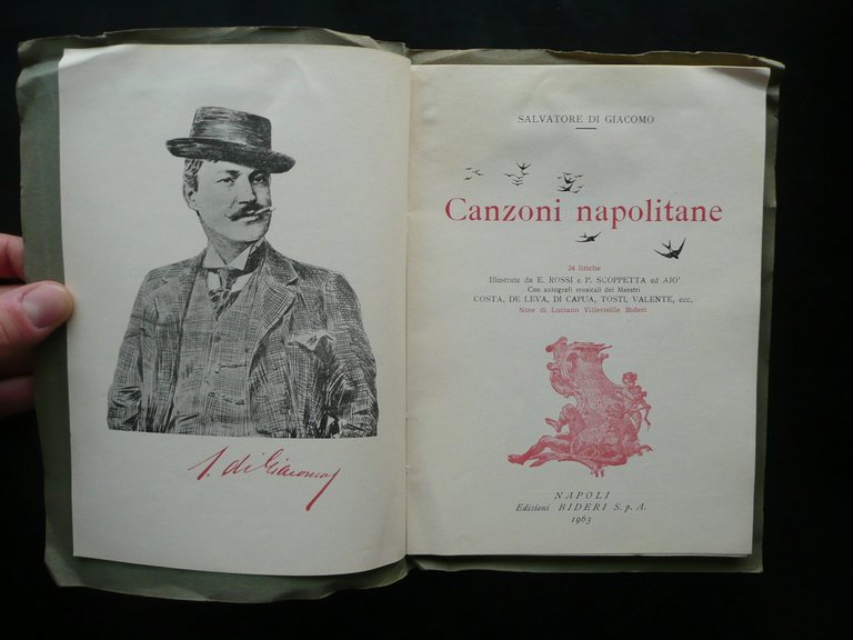 Salvatore di Giacomo Canzoni Napolitane 24 Liriche Bideri Napoli 1963 …