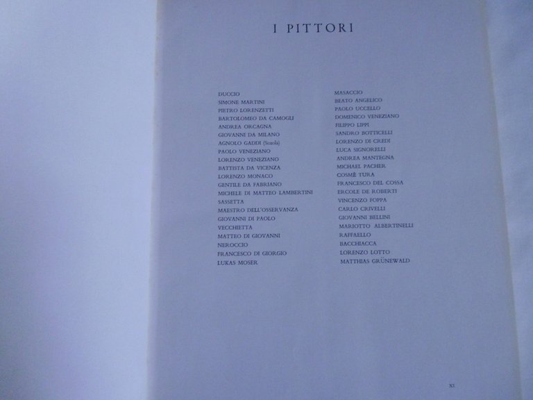 Salvini Traverso Predelle Dal '200 Al '500 Vallecchi Editore 1959