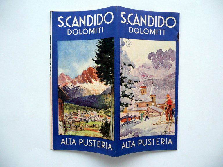 San Candido Dolomiti Alta Pusteria Opuscolo Pieghevole Alpi Montagna ENIT 1934