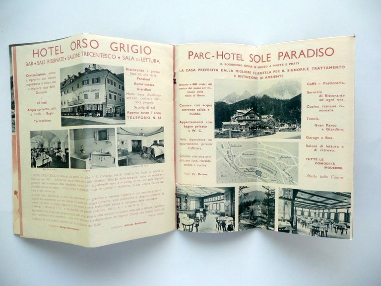 San Candido Dolomiti Alta Pusteria Opuscolo Pieghevole Alpi Montagna ENIT …