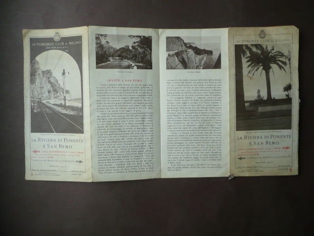 San Remo Riviera Ponente Liguria Automobile Club Milano primavera 1932 | Immagine principale