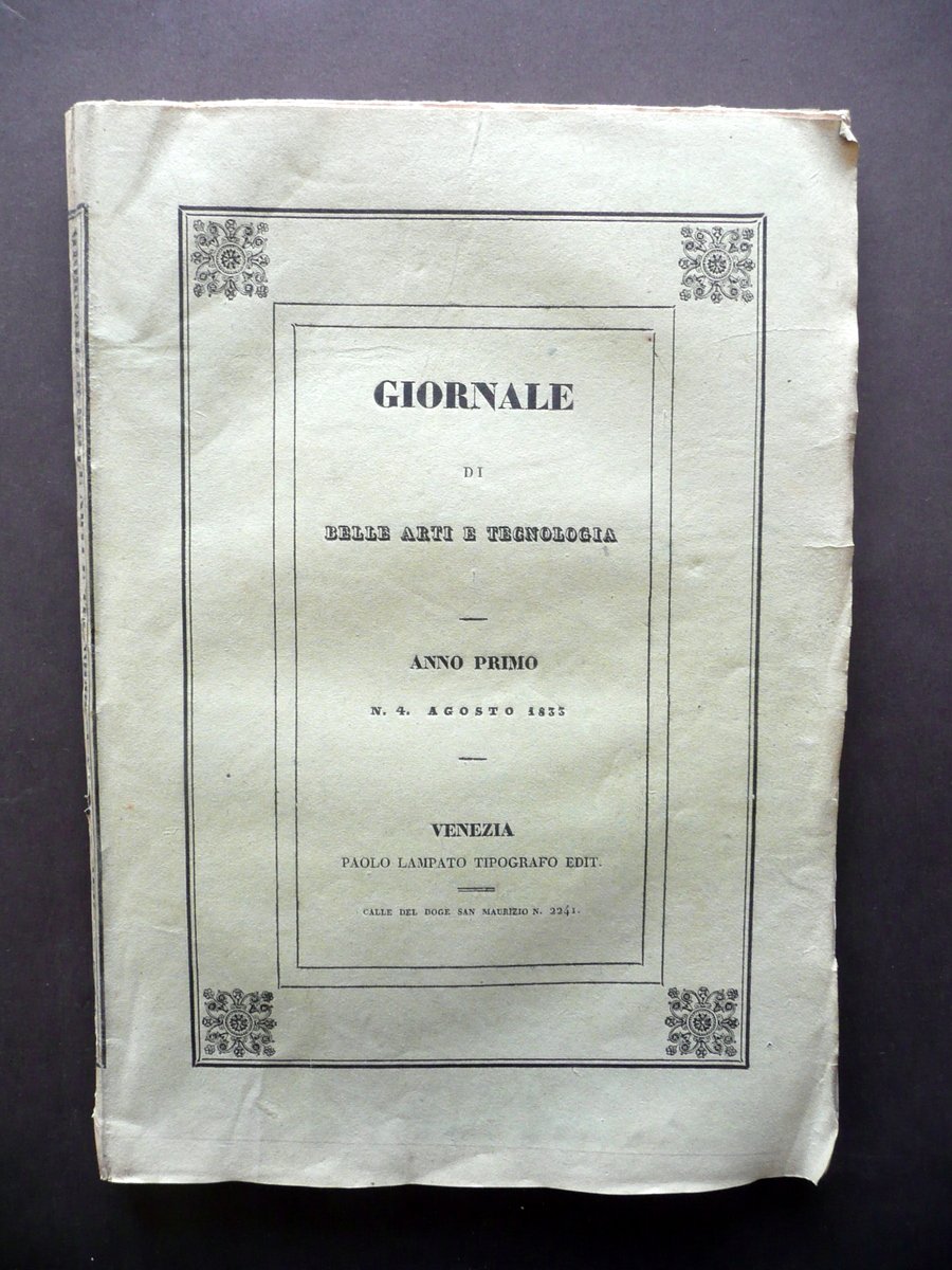 Santa Sofia in Padova 3 Incisioni Giornale Belle Arti e …