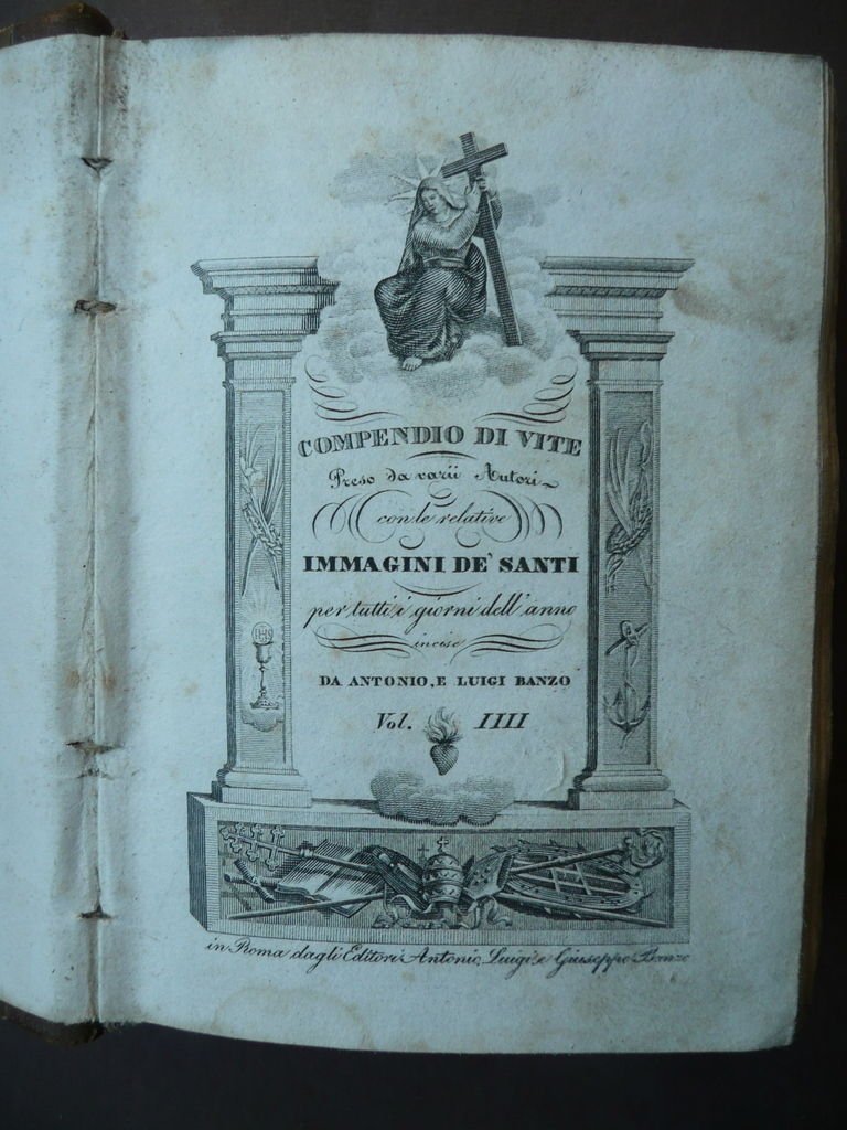 Santi 96 incisioni Antonio Luigi Banzo Compendio di vite de' …