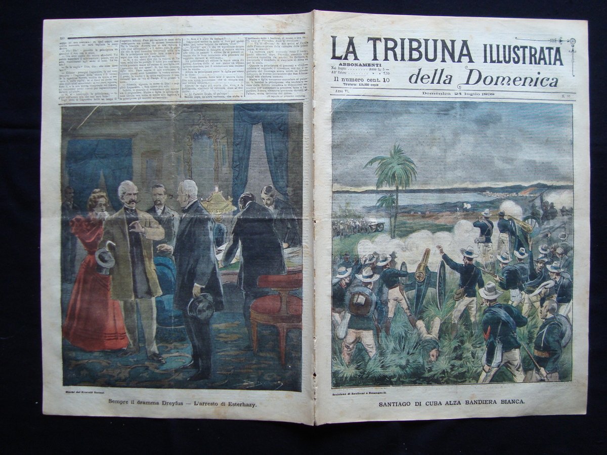 Santiago di Cuba alza bandiera bianca resa di Toral TRIBUNA … | Immagine principale