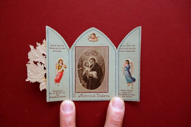 Santino Apribile Mobile Sant'Antonio da Padova Bella Grafica a Colori … | Immagine Gallery 1