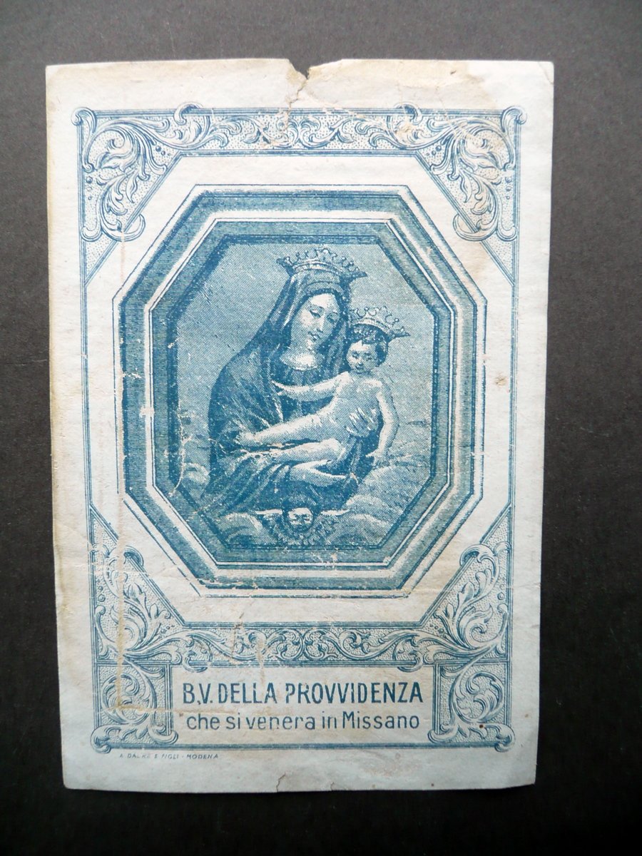 Santino Beata Vergine della Provvidenza Missano Dal Re Modena Primo … | Immagine principale