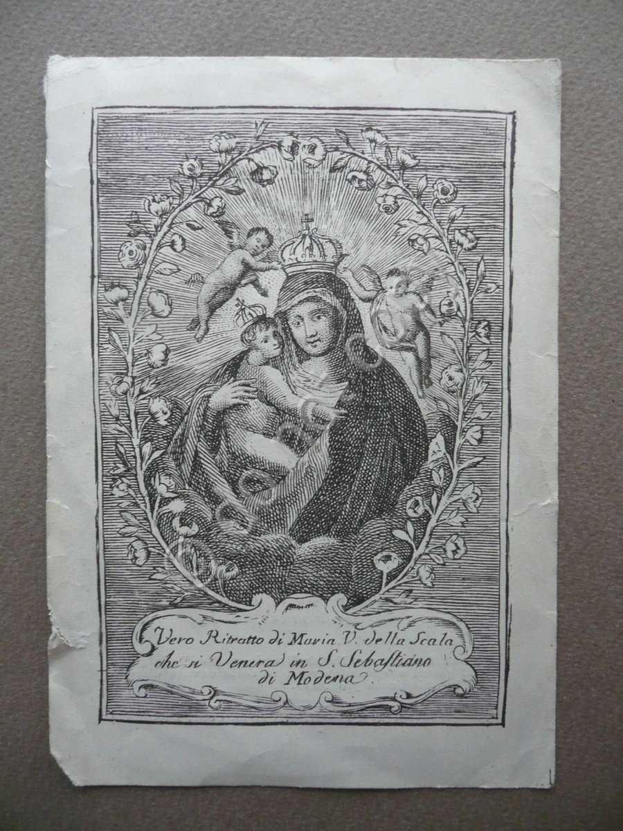 Incisione Vera Effigie di Maria Vergine della Scala S. Sebastiano … | Immagine principale